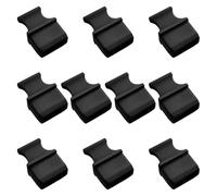 NEXAVKPR Confezione da 10 coperture per gabbie per aperture a quattro | Corpi di spina in silicone nero, manipolazione manuale per accesso di routine, coperture multiple per inutilizzato separato
