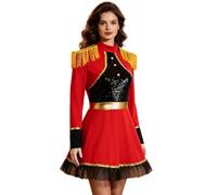 NEXAVKPR Costume da host per bambini, per feste di Halloween, cosplay | Costume tradizionale da ospite da circo con frac per feste di Halloween, feste in maschera, eventi scolastici, bambini