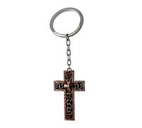 NEXAVKPR Elegante portachiavi a tema religioso con croci realizzato | Materiali in metallo resistente, portachiavi in stile retrò con croci che si apre per riporre piccoli oggetti per regali e