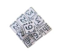 NEXAVKPR Geometrics - Dadi in acrilico con struttura antiscivolo, da | Dadi meccanici resistenti agli urti leggeri per lo strumento all'aperto del gioco con la Tabella di gioco acrilica ergonomica
