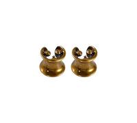 NEXAVKPR Gioielli per il corpo a tema punk, doppia svasata | Tappi per le orecchie a forma di U per diverse occasioni, gioielli eleganti per piercing al corpo per donne e uomini