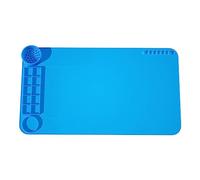 NEXAVKPR Grande foglio in silicone con vassoio per vernice, supporto per | Cuscinetto spesso in silicone con supporto per pennelli, per pittura per bambini, artigianato e creazione di gioielli