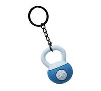 NEXAVKPR Kettlebell - Ciondolo per borsa con anello diviso e catena corta | Anello diviso e collegamento a catena corta, forma distintiva del kettlebell, funzione portachiavi o decorazione per borsa