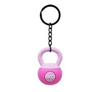 NEXAVKPR Kettlebell - Ciondolo per borsa con anello diviso e catena corta | Anello diviso e collegamento a catena corta, forma distintiva del kettlebell, funzione portachiavi o decorazione per borsa