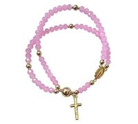 NEXAVKPR Rosario con ciondolo a forma di croci, per comunione, con ciondolo a forma di croci, per preghiera, rosario, One Size, come descritto, come descritto