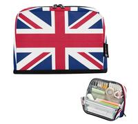 Nexawaveo Astuccio portamatite di grande capacità, 21 x 15 cm, con bandiera del Regno Unito, per scuola, ufficio, viaggi