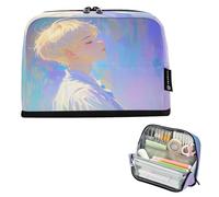 Nexawaveo Astuccio portapenne grande capacità, 21,1 x 15 cm, con ritratto da sogno, per scuola, ufficio, viaggi