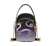 Nexawaveo Borsa a tracolla trapuntata Borse piccole da donna, Drago Viola Scuro