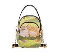 Nexawaveo Borsa a tracolla trapuntata Borse piccole da donna, Simpatico gattino anime
