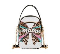 Nexawaveo Borsa a tracolla trapuntata piccola borsa a tracolla borsa da donna borsa per telefono con catena, Simpatico design con fiocco per mamma