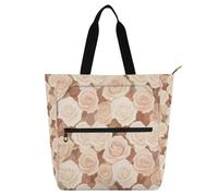 Nexawaveo Borsa da lavoro rustica marrone rosa per computer portatile da 11 | Borsa impermeabile per pianoforte con tasche con cerniera per lezioni spartiti e libri