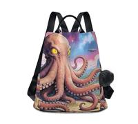 Nexawaveo Borsa da viaggio antifurto da donna alla moda, Animale comico retrò, Medium, Zaino da viaggio antifurto