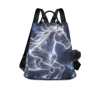 Nexawaveo Borsa da viaggio antifurto da donna, Cavallo stellato cosmico, Medium