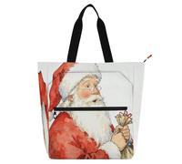 Nexawaveo Borsa impermeabile per pianoforte per lezioni Acquerello Kid Dog Blue Music Tote con tasche con cerniera per spartiti e libri, Borsa Santa Acquerello Bianco, Taglia unica