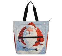 Nexawaveo Borsa impermeabile per pianoforte per lezioni Acquerello Kid Dog Blue Music Tote con tasche con cerniera per spartiti e libri, Acquerello Santa Biancaneve, Taglia unica