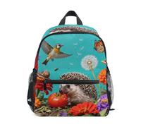 Nexawaveo Hedgehog - Zaino per bambini e bambine, per la scuola | Borsa da viaggio per bambini, per asilo e asilo, per bambini dai 3 agli 8 anni