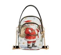 Nexawaveo Piccola borsa a tracolla da donna trapuntata borsa a tracolla borsa a tracolla telefono portafoglio catena borsa, Acquerello Santa Biancaneve