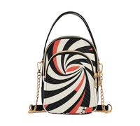 Nexawaveo Piccole borse a tracolla colorate per le donne borse trapuntate borsa a tracolla borsa a tracolla telefono portafoglio catena borsa, Illusione ottica Arte