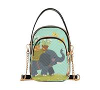 Nexawaveo Piccole borse a tracolla da donna trapuntate borsa a tracolla borsa a tracolla portafoglio per telefono borsa a catena, Elefante e vol
