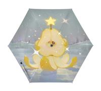 Nexawaveo Piccolo ombrello antivento da viaggio pera albero di Natale compatto leggero pieghevole automatico pioggia e sole ombrello