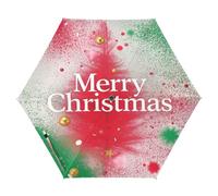 Nexawaveo Piccolo ombrello da viaggio antivento spray art albero rosso bianco compatto leggero pieghevole automatico pioggia e sole ombrello