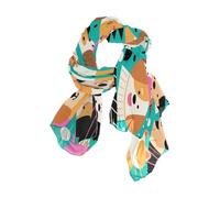 Nexawaveo Sciarpa da donna leggera blu anatra tuffo moda pashmina scialli alla moda, Gruppo di cani colorati, 90x180（CM）