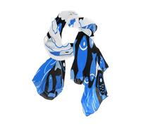 Nexawaveo Sciarpa da donna leggera carina rana occhiolino moda pashmina scialli alla moda, Divertimento per le pecore, 90x180（CM）