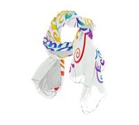 Nexawaveo Sciarpa da donna leggera con cuori audaci brillanti alla moda pashmina scialli alla moda, I cuori luminosi festeggiano, 90x180（CM）