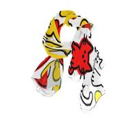 Nexawaveo Sciarpa da donna leggera con gatti cartoni animati zucca moda pashmina scialli alla moda, Gatti Cartoon Zucche, 90x180（CM）