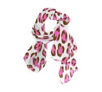 Nexawaveo Sciarpa da donna leggera modello etnico marrone moda pashmina scialli alla moda, Leopardo Carino, 90x180（CM）