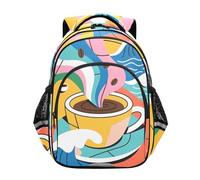 Nexawaveo Zainetto per bambini in età prescolare a forma di tazza di caffè, per bambini e bambine, età 3-8 anni
