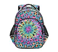 Nexawaveo Zainetto per bambini in età prescolare con stampa leopardata Tie Dye per bambini e bambine dai 3 agli 8 anni