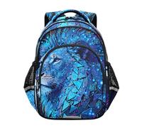 Nexawaveo Zaini per bambini Digital Lion Schoolbag Elementary School Backpack Studenti Bookbag