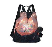 Nexawaveo Zaino da donna, alla moda, antifurto, borsa da viaggio per escursionismo e campeggio, San Valentino Cuore Allegro