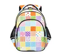 Nexawaveo Zaino per bambini in età prescolare per scuola elementare per ragazzi e ragazze, età 3-8 anni, Modello Collage Colorato, Medium, Zaini da viaggio