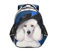 Nexawaveo Zaino per bambini in età prescolare per scuola elementare per ragazzi e ragazze, età 3-8 anni, Ritratto Cane Elegante, Small, Zaini da viaggio
