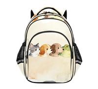 Nexawaveo Zaino per bambini per ragazzi ragazze zaino scuola per scuola elementare prescolare leggero bookbag, Linea Acquerello Pet, Medium, Zaini da viaggio