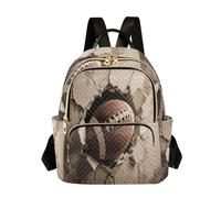 Nexawaveo Zaino trapuntato per le donne a mano borsa per computer portatile da 14 pollici leggero zaino da lavoro estivo frutta pois, Noi Foodball, Small, Zaini