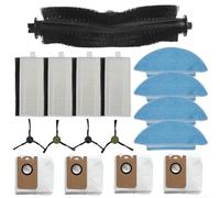 Nexbrill Per Conga 7490 7290 per GENESIS per X-TREME, kit da 17/27 pezzi con spazzola laterale principale, sacchetto per la polvere, accessori di ricambio per una pulizia efficiente della casa (17