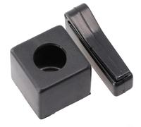 Nexbrill Porta gesso per stecca da biliardo con clip magnetica per cintura per accessori da biliardo, custodia portatile in plastica per uso in sala giochi, 2,8 x 2,8 x 2,4 cm