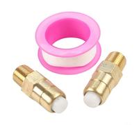 Nexbrill Rondella filettata in ottone 1/4 NPT valvola di rilascio della temperatura 2 pezzi per Homelite per KARCHER testa pompa idropulitrice protezione surriscaldamento 4,29 x 1,27 cm