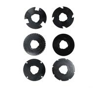 Nexbrill Set di 6 dischi intercambiabili in plastica per seminatore da giardino EarthWay 1001-B, colore nero, spaziatura efficiente e precisa per ravanelli, carote, barbabietole, mais, adatto per