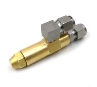 Nexbrill Ugello per bruciatore di oli usati in ottone, sifone atomizzatore per caldaia a olio pesante, doppio controllo dell'aria anti-intasamento, ingresso 1/8", foro da 0,5-3,0 mm (3,0 mm)