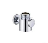 Nexbrill Valvola regolabile dell'interruttore della doccia del flusso d'acqua 4 pollici valvola ad angolo diritto per il bagno ABS argento