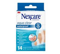 Nexcare Aqua Clear Waterproof Plasters, Assorted, 14/Pack