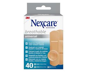 Nexcare Cerotti Universal Breathable, Assortiti, confezione da 40 pezzi