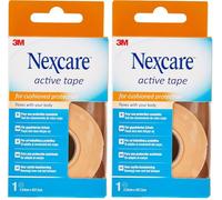 Nexcare CerottiActive Tape, Nastro 2,5 cm x 4,5 m, confezione da 2 pezzo