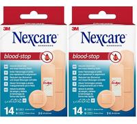 Nexcare CerottiBlood-Stop, assortiti, 14/confezione (Confezione da 2)