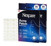 Nexcare Coperture assorbenti per acne, cerotti idrocolloidi per brufoli per imperfezioni, 72 pezzi (misure assortite), non medicate