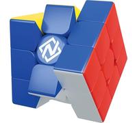 Nexcube 3x3 Classic, Cubo per Speedcuber, Massima Velocità, Senza adesivi con Riposizionamento Preciso e doppio sistema di regolazione - Multicolore